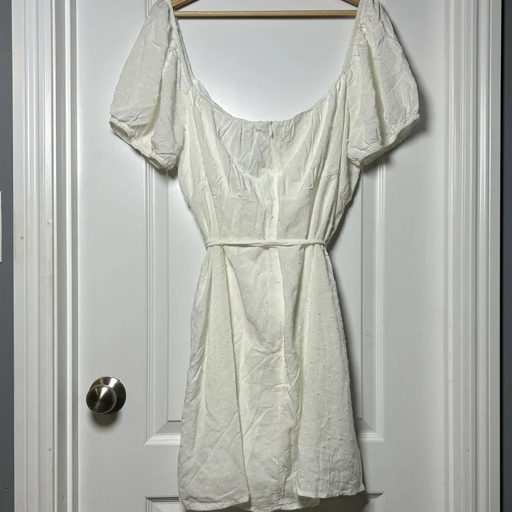 Princess Polly Fauci White Corset Mini Dress Milkmaid Coquette Cottagecore Style